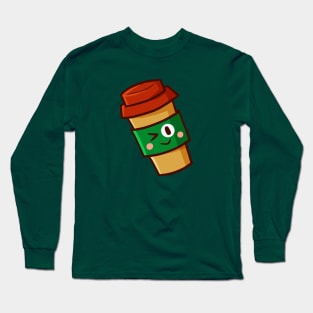 Coffee Retail Cup Long Sleeve T-Shirt